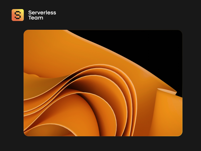 A picture with soft lines showing Serverless vs. Microservices architecture. 